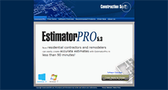Desktop Screenshot of constructionsoft.com